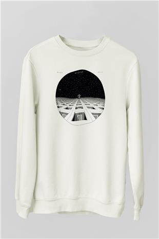 Blue Oyster Cult Baskılı Beyaz Unisex Sweatshirt