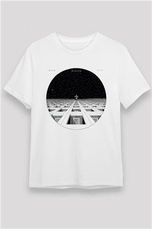 Blue Oyster Cult Baskılı Unisex Beyaz Tişört - Tshirt