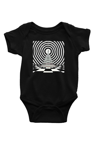 Blue Oyster Cult Baskılı Unisex Siyah Bebek Body - Zıbın