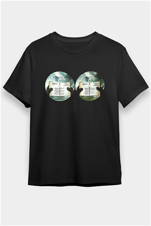 Blue Oyster Cult Baskılı Unisex Siyah Tişört - Tshirt