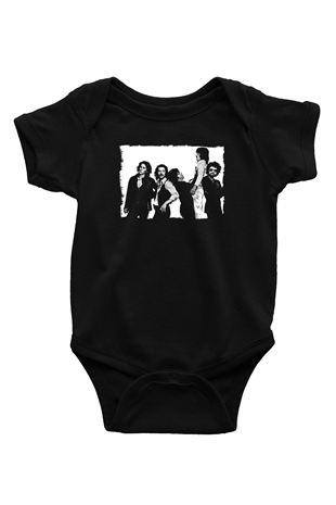 Blue Oyster Cult Baskılı Unisex Siyah Bebek Body - Zıbın