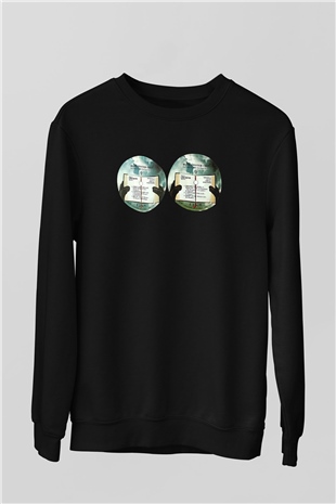 Blue Oyster Cult Baskılı Unisex Siyah Sweatshirt