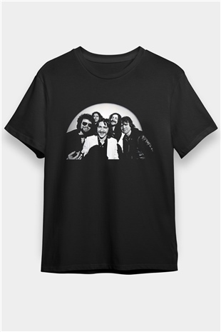Blue Oyster Cult Baskılı Unisex Siyah Tişört - Tshirt