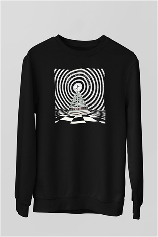 Blue Oyster Cult Baskılı Unisex Siyah Sweatshirt