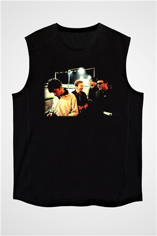 Blur Siyah Unisex Kolsuz Tişört