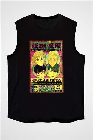 Blur Siyah Unisex Kolsuz Tişört