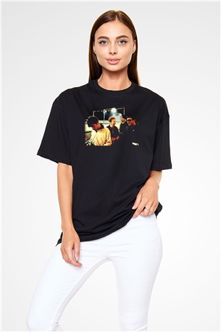 Blur Siyah Unisex Oversize Tişört T-Shirt