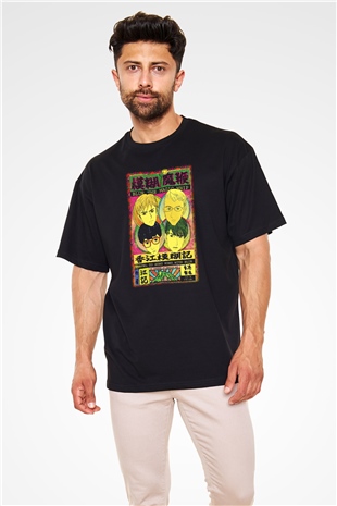 Blur Siyah Unisex Oversize Tişört T-Shirt