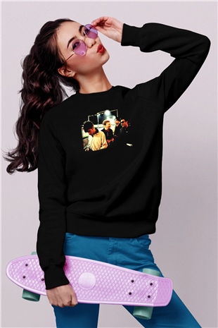 Blur Siyah Unisex Sweatshirt