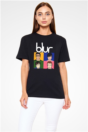 Blur Siyah Unisex Tişört T-Shirt - TişörtFabrikası
