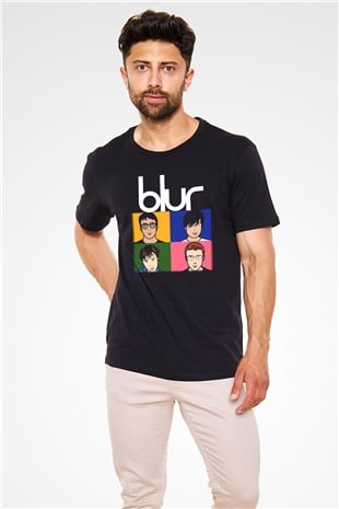 Blur Siyah Unisex Tişört T-Shirt - TişörtFabrikası
