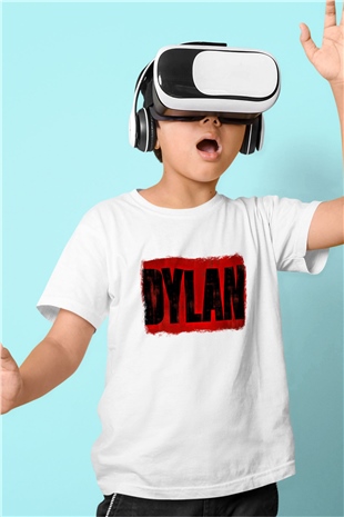 Bob Dylan Baskılı Unisex Beyaz Çocuk Tişört