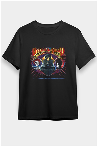 Bob Dylan Baskılı Unisex Siyah Tişört