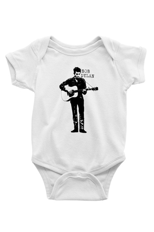 Bob Dylan Beyaz Bebek Body - Zıbın