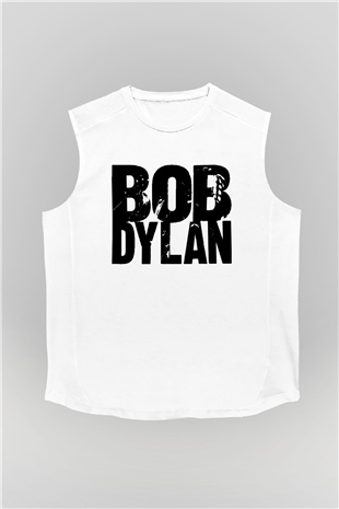 Bob Dylan Beyaz Unisex Kolsuz Tişört