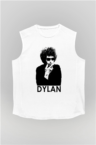 Bob Dylan Beyaz Unisex Kolsuz Tişört
