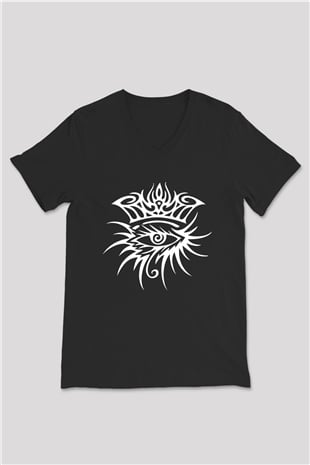 Bob Dylan Siyah Unisex V Yaka Tişört T-Shirt