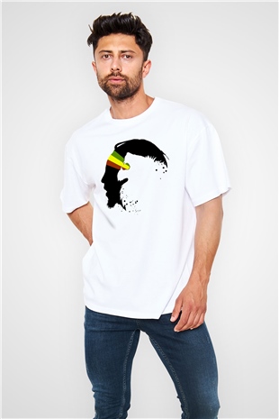 Bob Marley Beyaz Unisex Oversize Tişört T-Shirt
