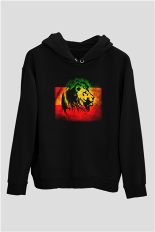Bob Marley Siyah Unisex Hoodie
