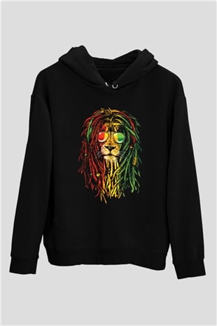 Bob Marley Siyah Unisex Hoodie