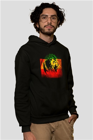 Bob Marley Siyah Unisex Hoodie