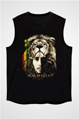 Bob Marley Siyah Unisex Kolsuz Tişört