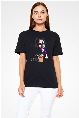Bob Marley Siyah Unisex Tişört T-Shirt - TişörtFabrikası
