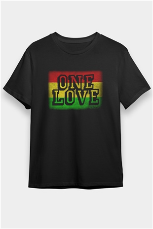 Bob Marley Siyah Unisex Tişört T-Shirt - TişörtFabrikası