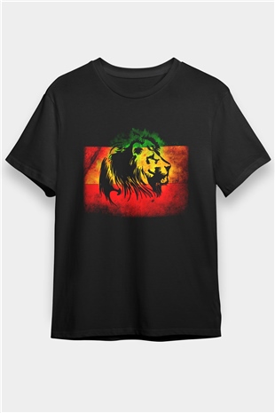 Bob Marley Siyah Unisex Tişört T-Shirt - TişörtFabrikası