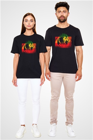 Bob Marley Siyah Unisex Tişört T-Shirt - TişörtFabrikası