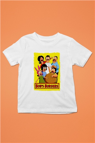 Bobs Burgers Beyaz Unisex Çocuk Tişört
