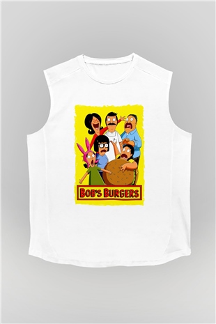 Bobs Burgers Beyaz Unisex Kolsuz Tişört