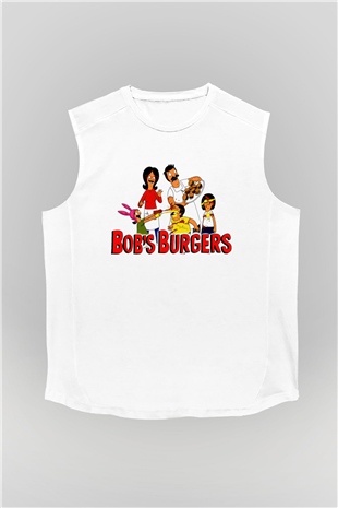 Bobs Burgers Beyaz Unisex Kolsuz Tişört