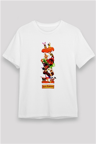 Bobs Burgers Beyaz Unisex Tişört T-Shirt