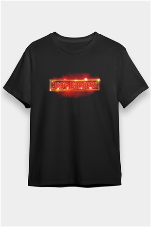 Bobs Burgers Siyah Unisex Tişört T-Shirt