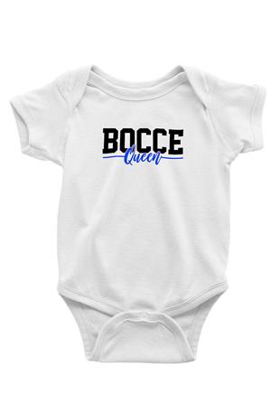 Bocce Baskılı Beyaz Bebek Body - Zıbın