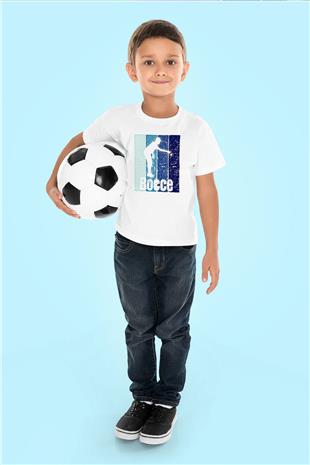 Bocce Baskılı Unisex Beyaz Çocuk Tişört - Tshirt