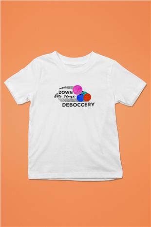Bocce Baskılı Unisex Beyaz Çocuk Tişört - Tshirt