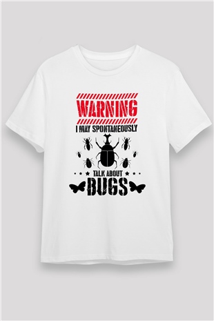 Böcekbilimci Beyaz Unisex Tişört T-Shirt - TişörtFabrikası