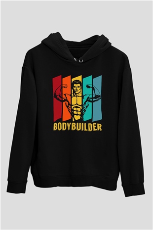 Body BuilderSiyah  Unisex Hoodie