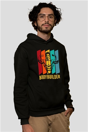 Body BuilderSiyah  Unisex Hoodie