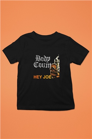 Body Count Baskılı Unisex Siyah Çocuk Tişört