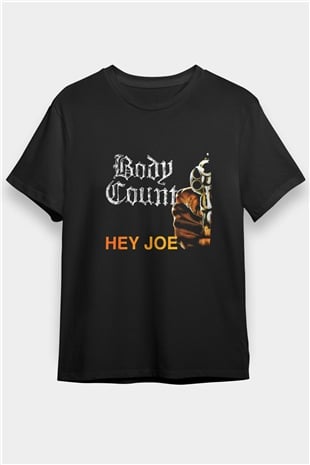 Body Count Baskılı Unisex Siyah Tişört