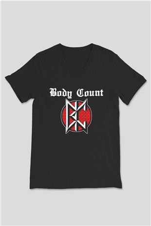 Body Count Siyah Unisex V Yaka Tişört