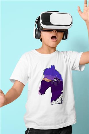 Bojack Horseman Baskılı Beyaz Unisex Beyaz Çocuk Tişört - Tshirt