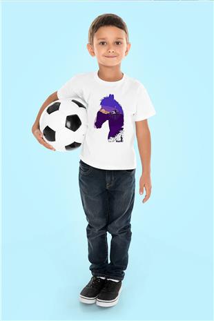Bojack Horseman Baskılı Beyaz Unisex Beyaz Çocuk Tişört - Tshirt