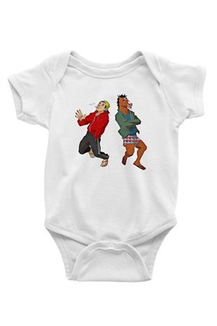 Bojack Horseman Baskılı Beyaz Unisex Bebek Body - Zıbın