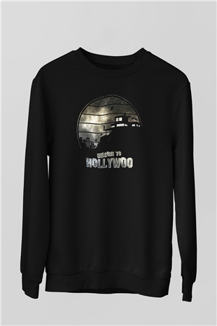 Bojack Horseman Baskılı Unisex Siyah Sweatshirt