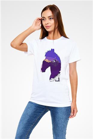Bojack Horseman Unisex Baskılı Beyaz Tişört - Tshirt