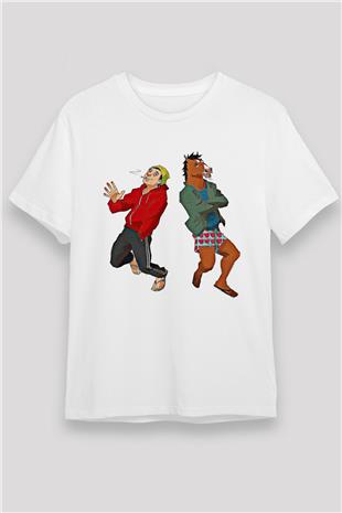 Bojack Horseman Unisex Baskılı Beyaz Tişört - Tshirt